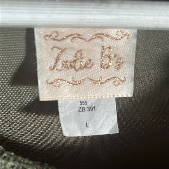 Elegant Green Lace Zadie B’s Women's Dress Large - Picture 3 of 9